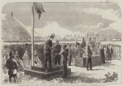 Lieutenant-General Lord Napier of Magdala presenting the Prizes at the National Rifle Association at Wimbledon by Sir John Charles Robinson